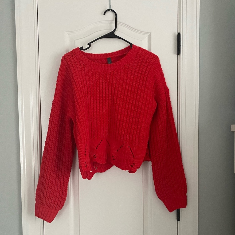 red sweater
